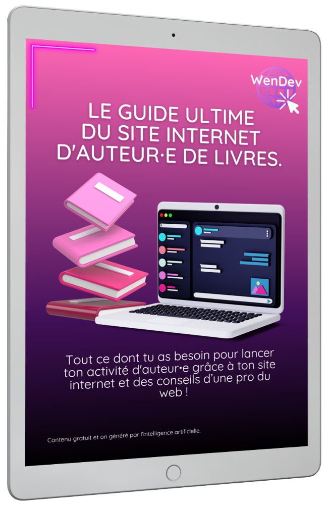 E-book gratuit : Le guide ultime du site internet d'auteur·e de livres, par WenDev.