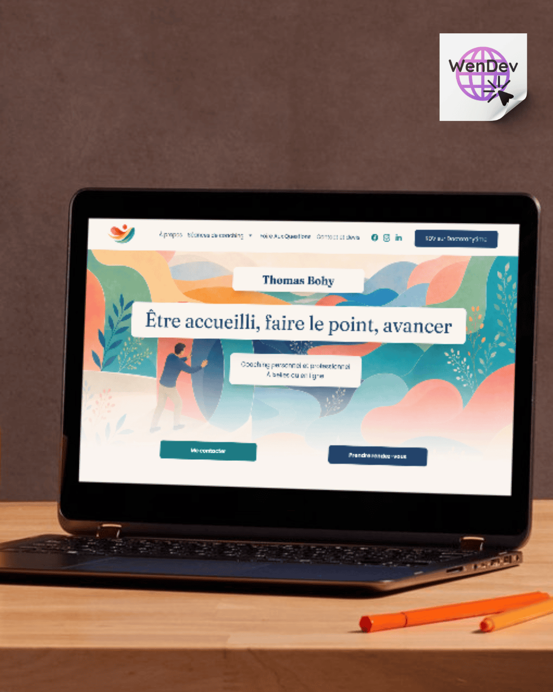 Site internet de Thomas Bohy, coach personnel et professionnel à Ixelles en Belgique, réalisation de WenDev. Site internet de Thomas Bohy, coach personnel et professionnel à Ixelles en Belgique, réalisation de WenDev.