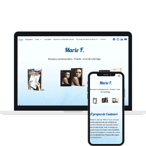 Site internet de l'auteure Marie F. - WenDev. Site internet de l'auteure Marie F. - WenDev.